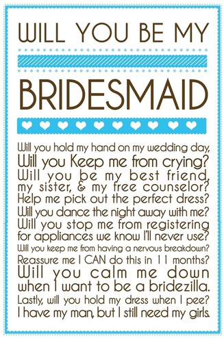 Great ways to ask your girls to be your bridesmaids #PreppyPlanner