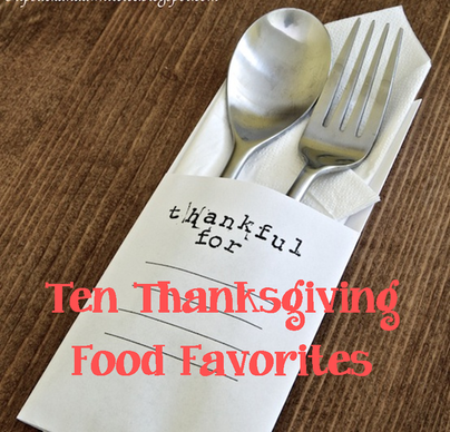 Tuesday Ten Thanksgiving Food Favorites #PreppyPlanner