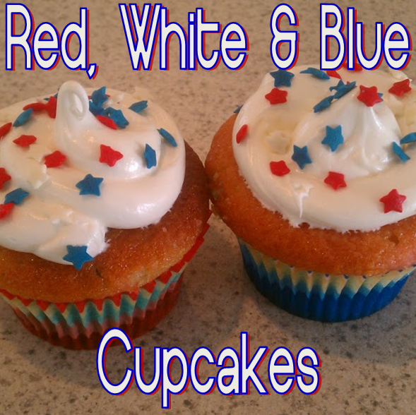 Red, White and Blue Cupcakes #PreppyPlanner