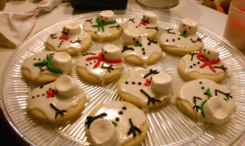 Edible Snowmen Treats: Melted Snowmen Cookies #PreppyPlanner