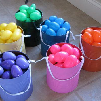 Easter Egg Hunt 101: color coordinate your eggs for each hunter #PreppyPlanner