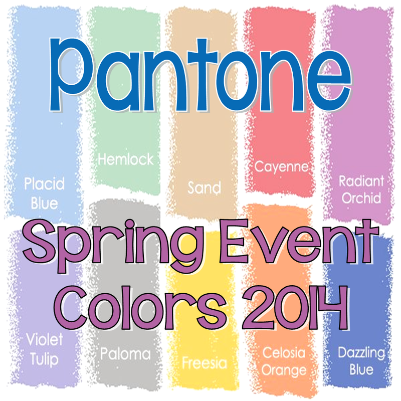 Pantone Spring Event Colors for 2014 #PreppyPlanner