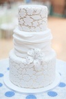Lace Inspired Wedding Cakes #PreppyPlanner
