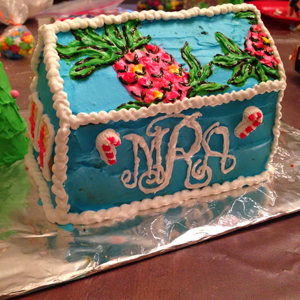 A monogram is a must for any Lilly Gingerbread House #PreppyPlanner