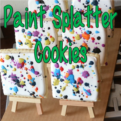 Paint Splatter Cookies #PreppyPlanner