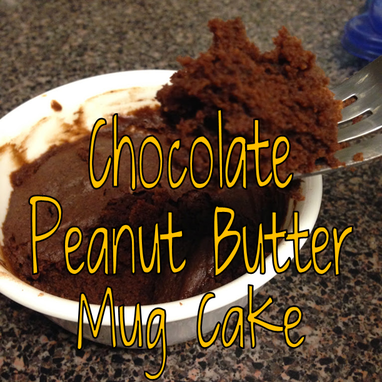 Chocolate Peanut Butter Mug Cake #PreppyPlanner