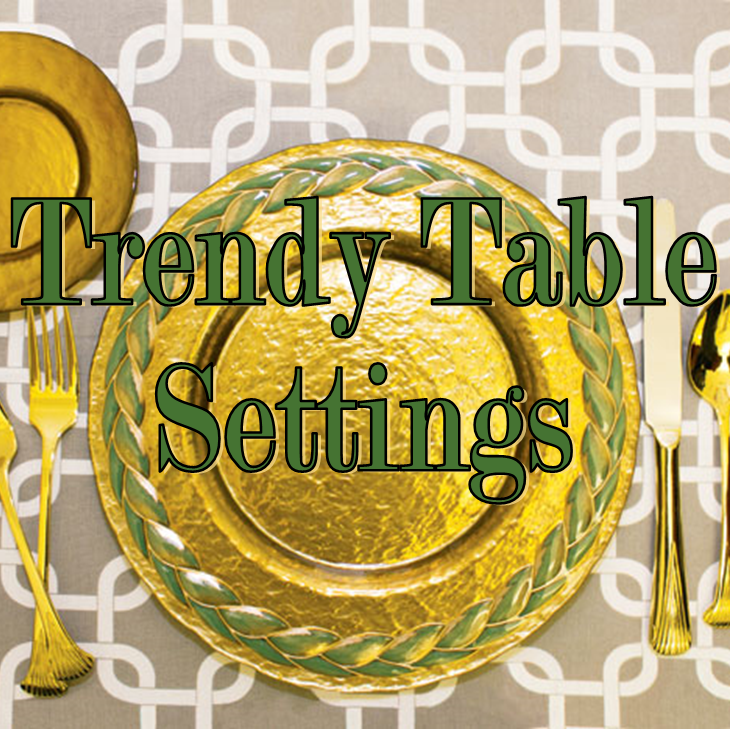 Tuesday Ten: Trendy Table Settings #PreppyPlanner