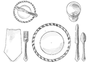 Table Setting Guides: Basic Table Setting #PreppyPlanner