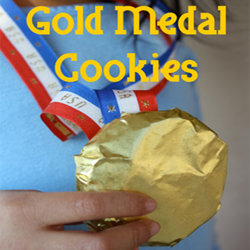 Olympic Gold Medal Cookies #PreppyPlanner