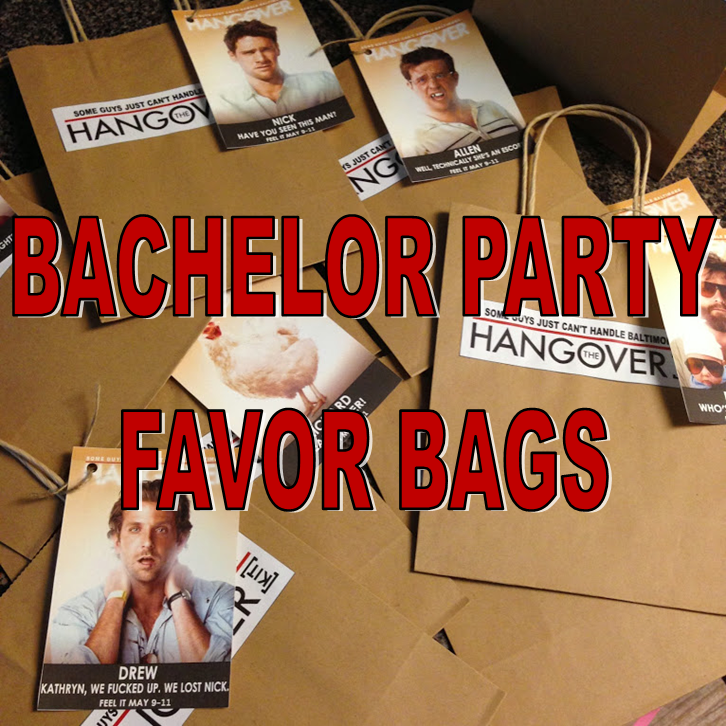 Wedding Wednesday: Bachelor Party Favor Bags #PreppyPlanner
