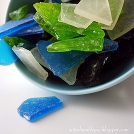 edible sea glass candy for a beach themed party #PreppyPlanner