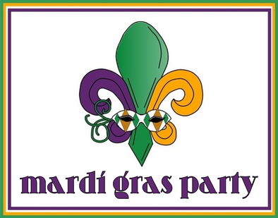Purple, Green and Gold: Everything you need to host the perfect Mardi Gras Party #PreppyPlanner