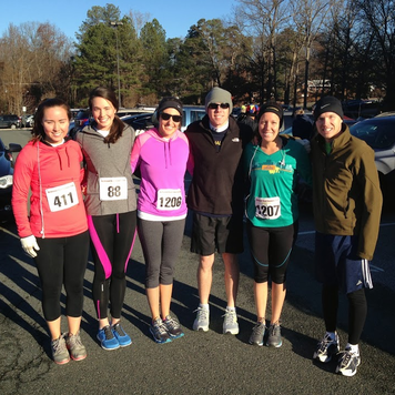 Thanksgiving Photo Diary: All ready for a cold Turkey Trot 10K race #PreppyPlanner