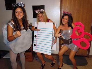 Ten Halloween Costume Ideas: Rock, Paper, Scissors #PreppyPlanner