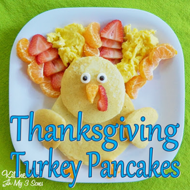 Thanksgiving Turkey Pancakes #PreppyPlanner