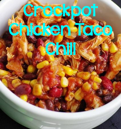 Great Crockpot recipe for any winter party: chicken taco chili #PreppyPlanner