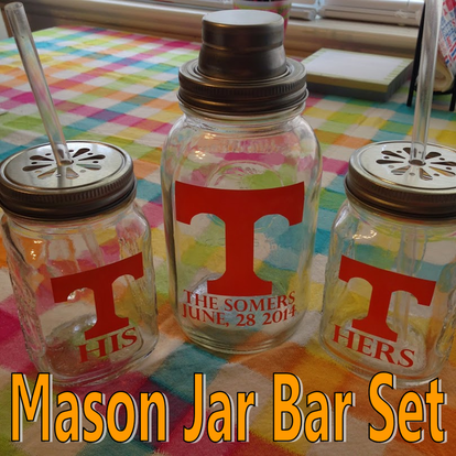 Mason Jar Bar Set #PreppyPlanner