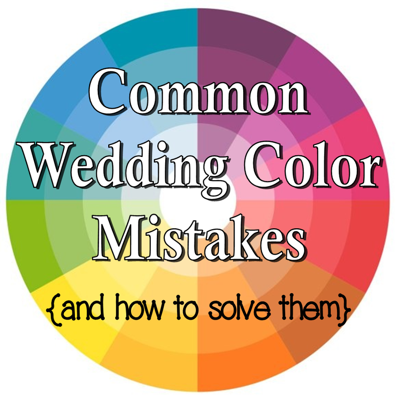 Wedding Wednesday: Common Wedding Color Mistakes #PreppyPlanner