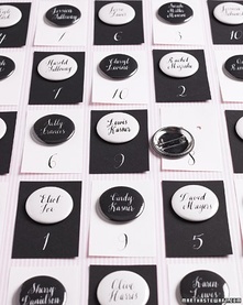 button place cards from @MarthaWeddings #PreppyPlanner