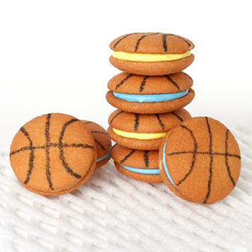 Basketball Inspired Foods: Basketball Nilla Wafer Cookie Sandwiches #PreppyPlanner