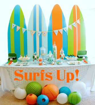 Surfs Up! summer party by @karaspartyideas #PreppyPlanner