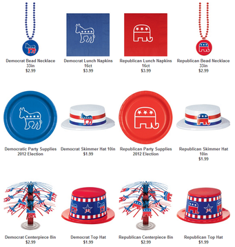 host an election day party with some red and blue party decorations #PreppyPlanner