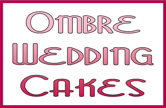 Wedding Wednesday: Ombre Wedding Cakes #PreppyPlanner