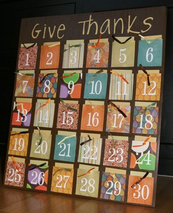 Give Thanks: make a DIY give thanks calendar #PreppyPlanner