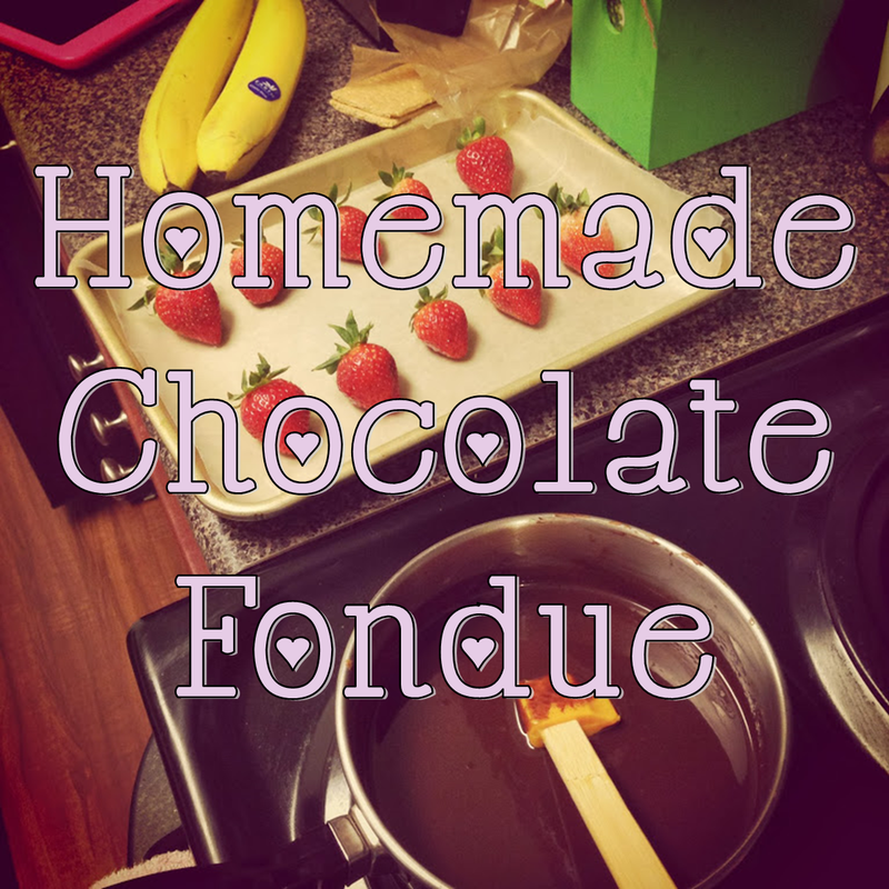 Homemade Chocolate Fondue #PreppyPlanner