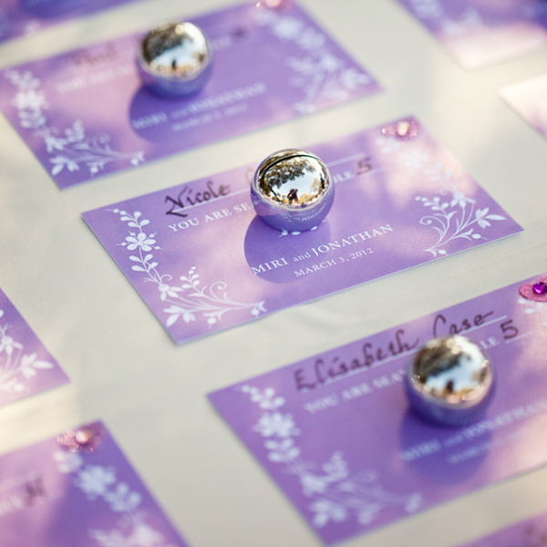 Radiant Orchid Wedding Place Cards #PreppyPlanner