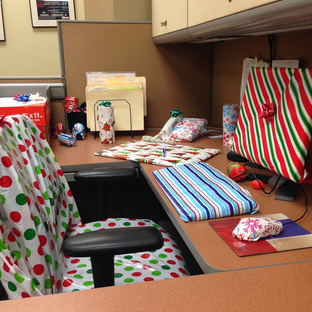 Decorated my co-worker's office on his last day #PreppyPlanner