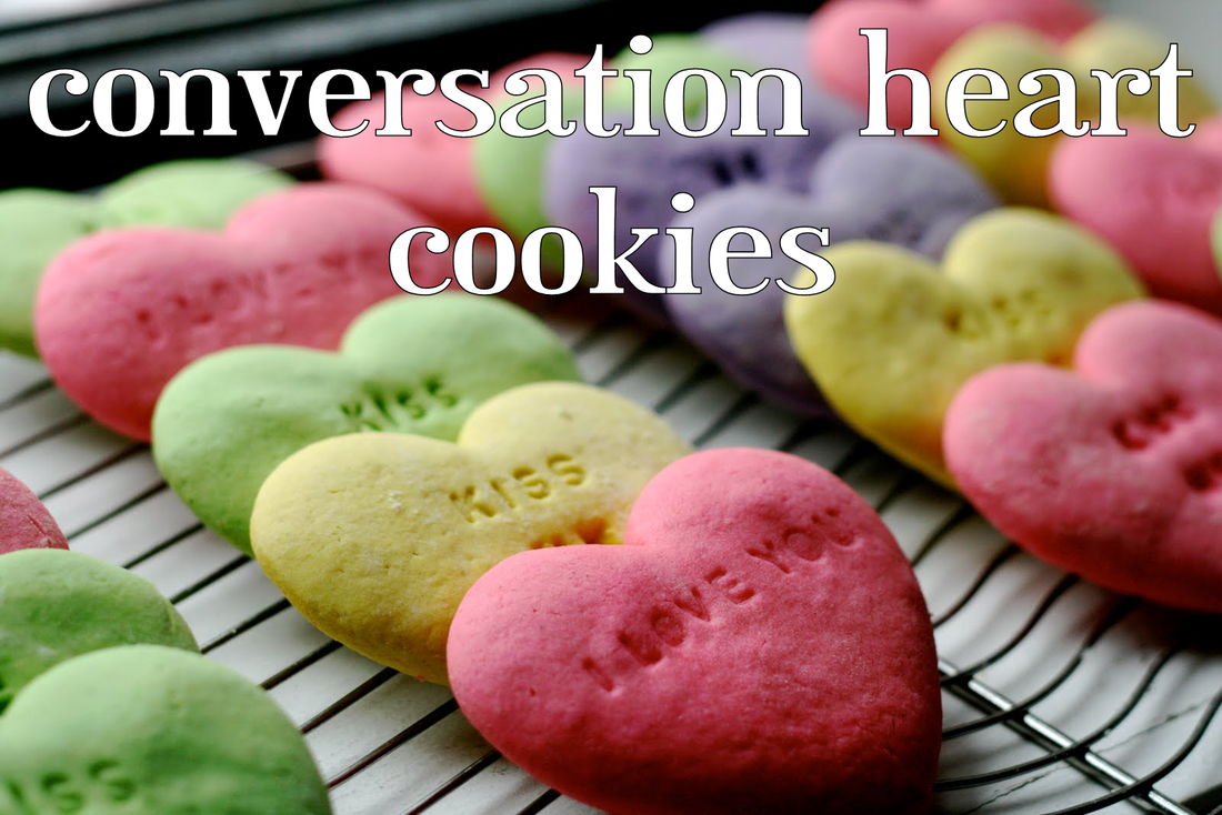 Conversation Heart Cookies #PreppyPlanner
