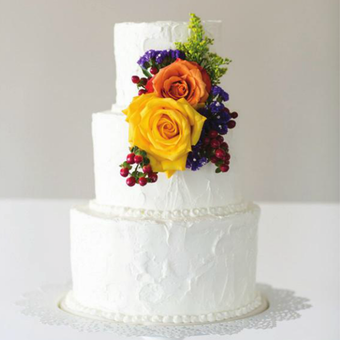 Your finished DIY wedding cake creation! #PreppyPlanner