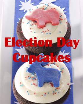 Election Day Cupcakes from #MS_Living #PreppyPlanner