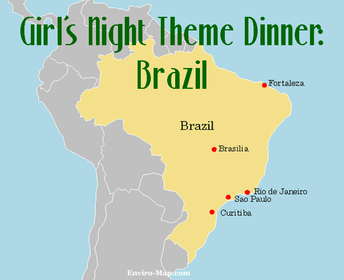 Monthly Theme Dinner: Brazil #PreppyPlanner
