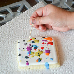 Paint Splatter Cookies: Creating your cookie masterpiece #PreppyPlanner