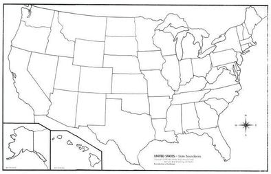 state map to color in with Election Day results #PreppyPlanner