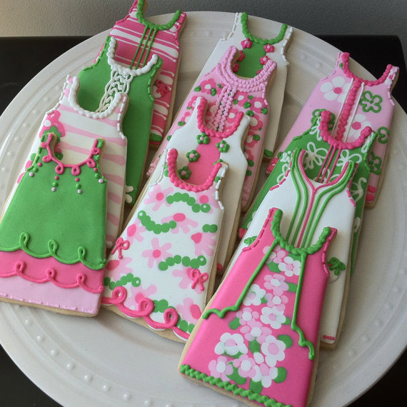 Lilly “Oh Shift” Party: no Lilly party is complete without Lilly Shift Dress cookies #PreppyPlanner