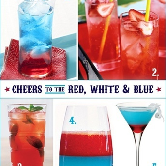 Red White and Blue Drinks #PreppyPlanner