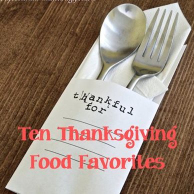 Tuesday Ten: Thanksgiving Food Favorites #PreppyPlanner