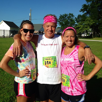 4th of July Weekend: wearing our grooviest attire for the Deltaville 5K race #PreppyPlanner