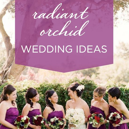 Wedding Wednesday: Radiant Orchid Wedding Ideas #PreppyPlanner