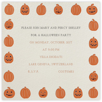 Pumpkin Carving Party Invitation from Paperless Post #PreppyPlanner