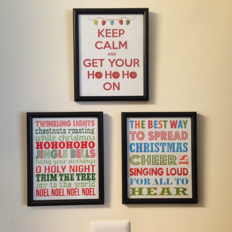 Christmas prints make for great DIY holiday decorations #PreppyPlanner