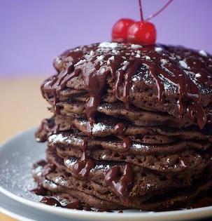 National Pancake Day: chocolate lovers will delight with this chocolaty stack #PreppyPlanner
