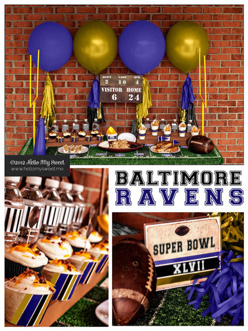 Super Bowl Favorites: Coordinating all your party needs for plates, utensils, table decor, etc. to your team's colors #PreppyPlanner