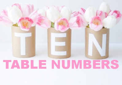 Tuesday Ten: Table Numbers #PreppyPlanner
