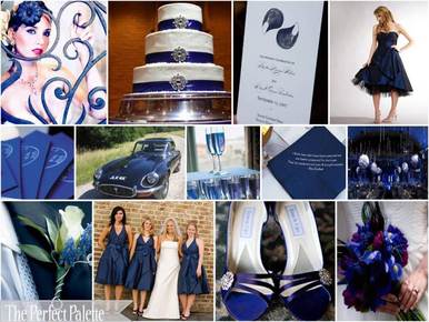 a navy, silver and white wedding combination by @perfectpalette #PreppyPlanner
