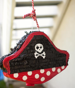 no pirate party is complete without a pirate hat pinata #PreppyPlanner