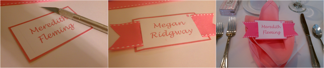 step-by-step tutorial on how to make these ribbon place cards #PreppyPlanner